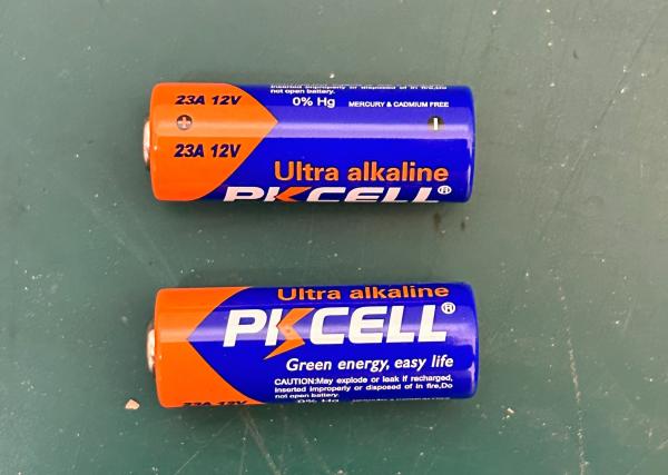 건전지(알칼리·망간 전지) PKCELL 23A 12V Alkaline Battery