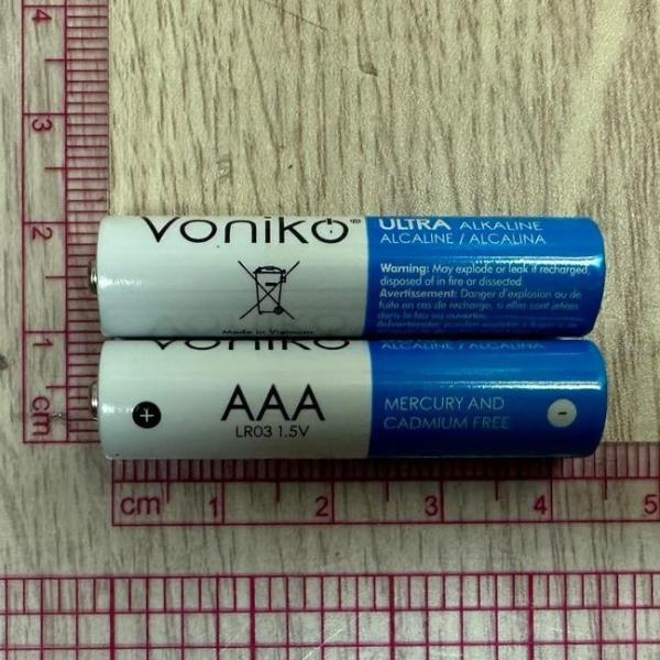 건전지(알칼리·망간 전지(L)) AAA VONIKO 1.5V