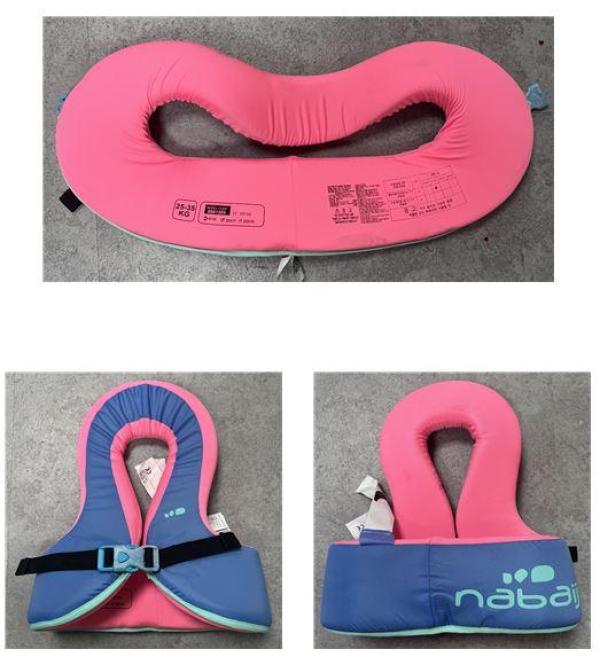 어린이용물놀이기구 SWIMVEST TEX PINK BLUE