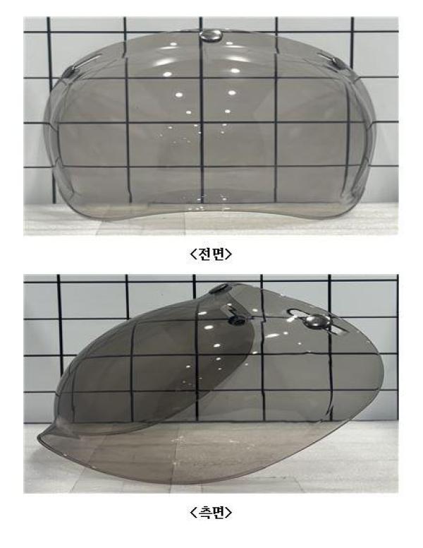 승차용안전모 BUBBLE SHIELD LIGHT SMOKE