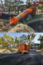어린이놀이기구 마운딩 미끄럼틀